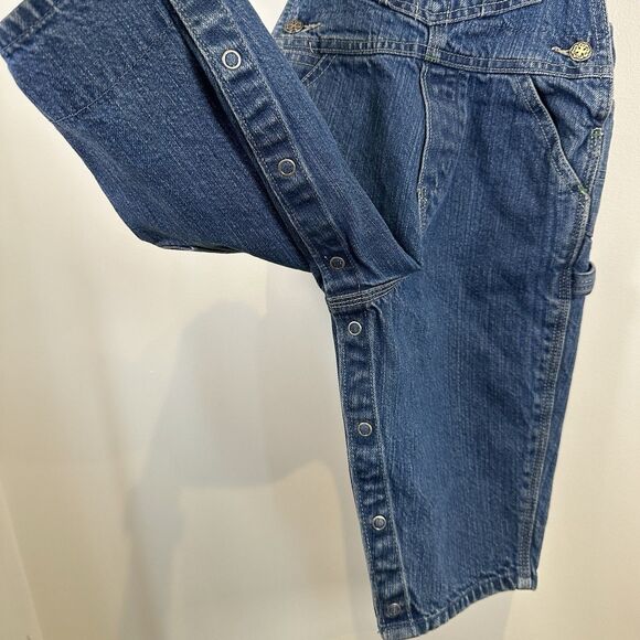Oshkosh Bgosh Denim Overalls Vestbak Size 18 Months Jean Farm Carpenter Cotton - Picture 4 of 14